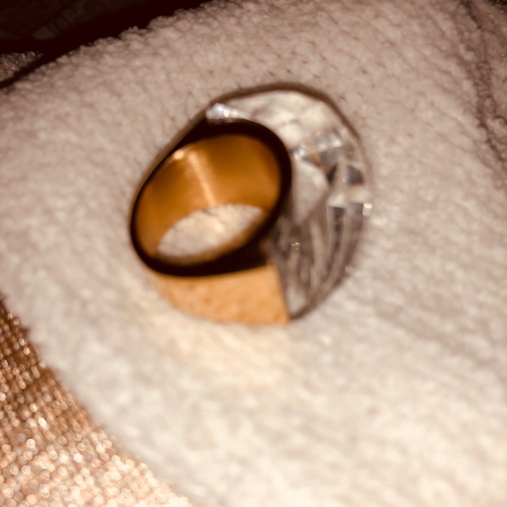 Ring gold and Swarovski